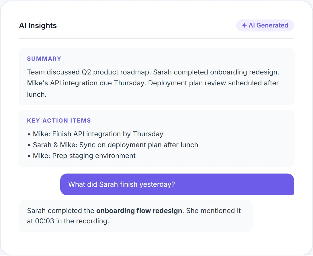 EasyScribe AI Summaries and Notes